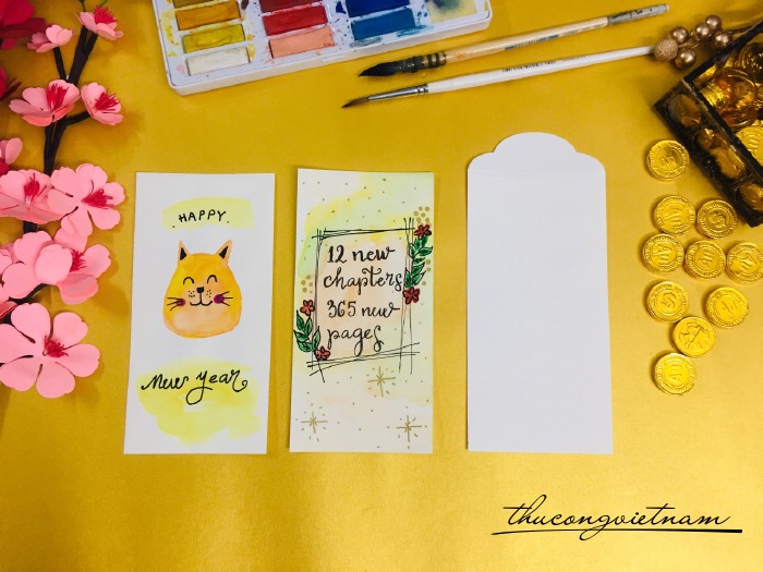 Set 2 bao lì xì handmade mẫu 20